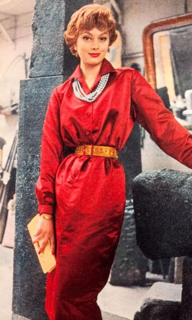 The Nifty Fifties — Marie-Helene Arnaud wearing Chanel, 1950s.